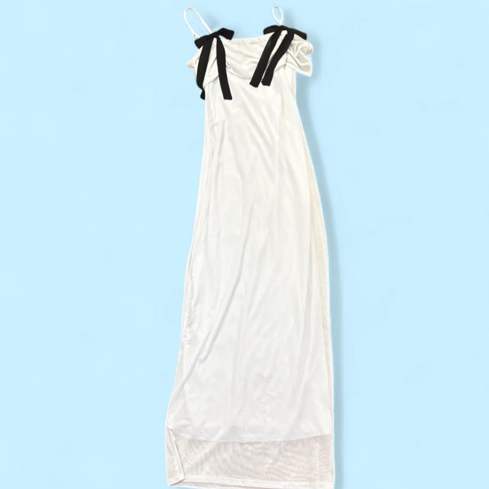 Wild Fable White Mesh Top